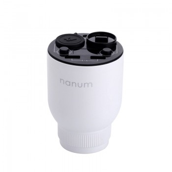 Nanum Car Charger Aroma Diffuser Cup Holder Car Humidifier Fragrance Car Air Purifier Energy Cup War Wolf 2 USB Safety Hammer