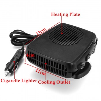 12V/24V 150-200W New 10 Grip Car Heater Air Cooler Fan Windscreen Demister Defroster Auto Heating Cooling Window Driving Protabl