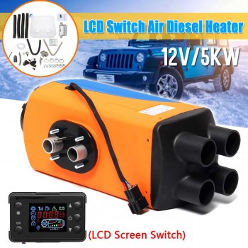 KROAK 12V/24V Car Air Diesels Heater Parking Heater 3KW/5KW Car Heater With Remote Control LCD Display for Motorhome Trailer