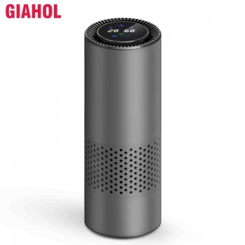 HEPA Car Air Purifier PM2.5 Filter Mute Air Ionizer with Gesture Control Car Purifier Air Cleaner great for Car Office Home Gray