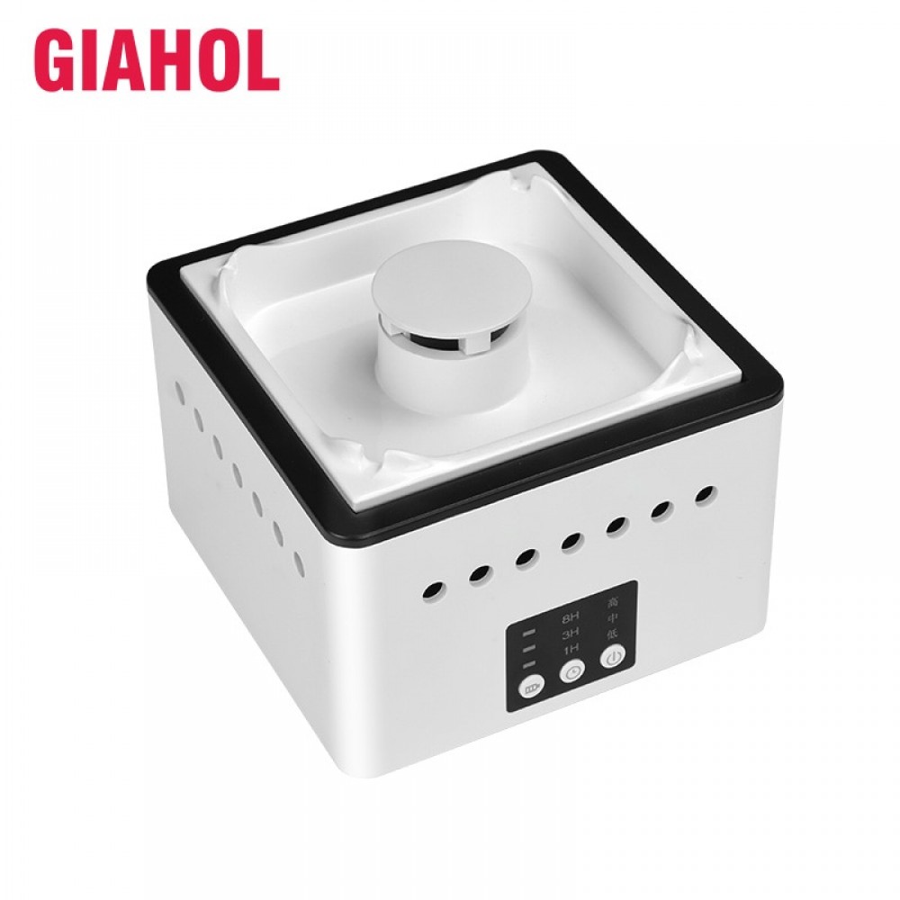GIAHOL 8000mAH Battery Operated Ceramic Negative ion Ashtray Air Purifier With 4 Cigars Holder Ash Slot Remove Second Hand Smoke