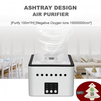 GIAHOL 8000mAH Battery Operated Ceramic Negative ion Ashtray Air Purifier With 4 Cigars Holder Ash Slot Remove Second Hand Smoke
