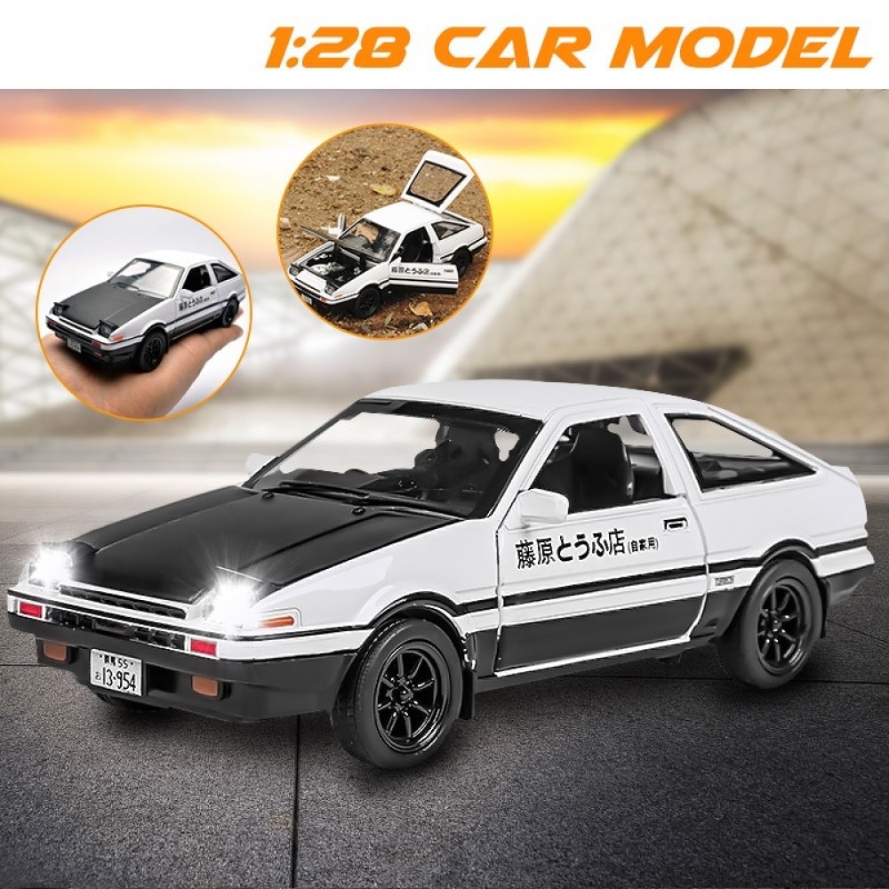 1:28 Toy Car INITIAL D AE86 Metal Toy Alloy Car Diecasts amp; Toy Vehicles Car Model Miniature Scale Model Car Toys For Children