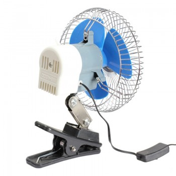12V Mini Electric Car Fan Cooling Low Noise Summer Car Air Conditioner Fan Portable Vehicle Auto Truck Oscillating Fan