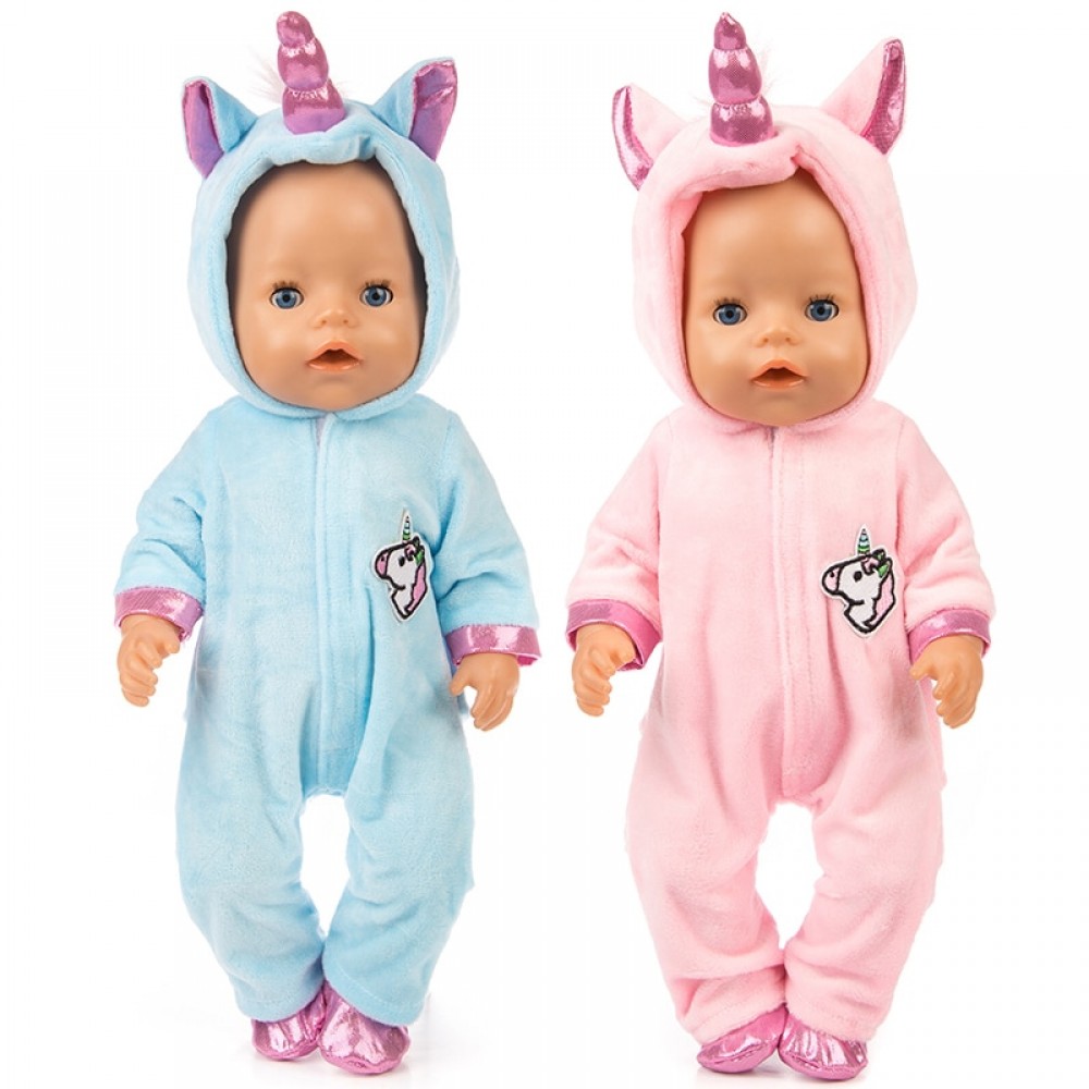 Baby New Born 18 inches 40cm- 43cm Boy Girl Doll Animal Unicorn Doll Clothes For Chirden Doll Accessories Birthday Gift