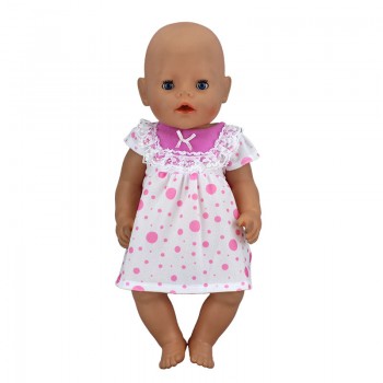 New Dress Wear For 43cm Zapf Baby Born Doll Reborn Babies Dolls Clothes
