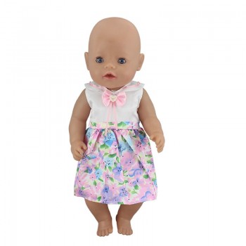 New Dress Wear For 43cm Zapf Baby Born Doll Reborn Babies Dolls Clothes