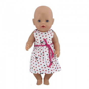 New Dress Wear For 43cm Zapf Baby Born Doll Reborn Babies Dolls Clothes