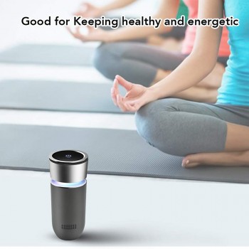 GIAHOL Best Car Air Purifier True Hepa Filter Portable Car Ionizer Air Freshener Cleaner with Dual USB Port Remove Smoke Dust