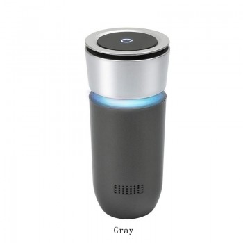 GIAHOL Best Car Air Purifier True Hepa Filter Portable Car Ionizer Air Freshener Cleaner with Dual USB Port Remove Smoke Dust