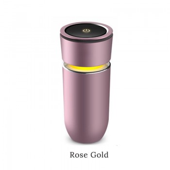 GIAHOL Best Car Air Purifier True Hepa Filter Portable Car Ionizer Air Freshener Cleaner with Dual USB Port Remove Smoke Dust