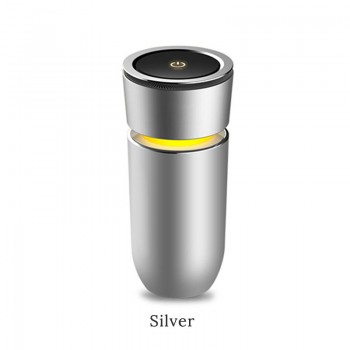 GIAHOL Best Car Air Purifier True Hepa Filter Portable Car Ionizer Air Freshener Cleaner with Dual USB Port Remove Smoke Dust