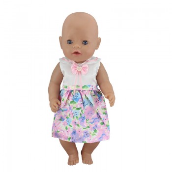 Doll Dress Fit For 43cm Zapf Baby Born Doll 17inch Babies Reborn Doll Clothes And Accessories
