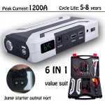 1200A Starting device 18000mAh Starting Device12V Portable Car Jump Starter Power Bank Starter Charger Car Battery Booster