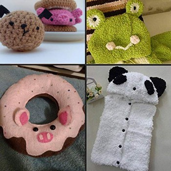 100pcs 6-12mm Black Plastic Crafts Safety Eyes for Teddy Bear Soft Toy Animal Doll Amigurumi DIY Accessories