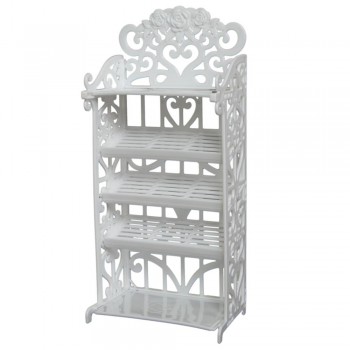 Option 10 Pairs Shoes / Shoe Cabinet White Rack Storage Princess Dollhouse Clothes Dress Accessories Furniture for Barbie Doll