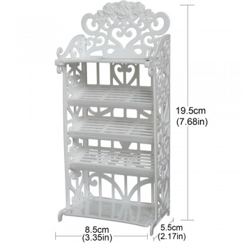 Option 10 Pairs Shoes / Shoe Cabinet White Rack Storage Princess Dollhouse Clothes Dress Accessories Furniture for Barbie Doll