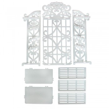 Option 10 Pairs Shoes / Shoe Cabinet White Rack Storage Princess Dollhouse Clothes Dress Accessories Furniture for Barbie Doll