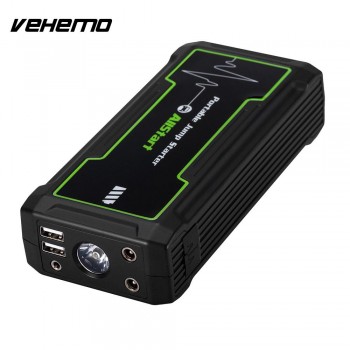 Vehemo Black 16800mAh 800A Peak Jump Starter Battery Jump Starter Battery Charger Emergency Portable