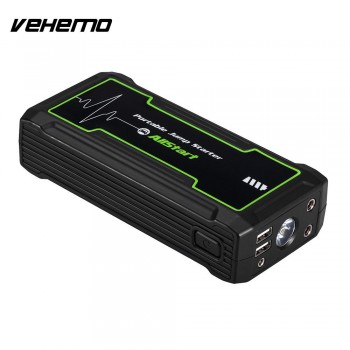 Vehemo Black 16800mAh 800A Peak Jump Starter Battery Jump Starter Battery Charger Emergency Portable