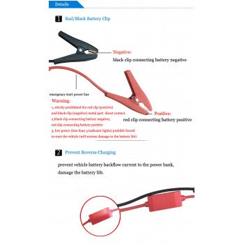 High Quality Car Jump Starter Accessories For Car Emergency Jump Starter / Auto Engine Storage Battery Clamp EC5 Battery Clips