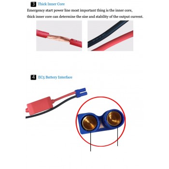 High Quality Car Jump Starter Accessories For Car Emergency Jump Starter / Auto Engine Storage Battery Clamp EC5 Battery Clips
