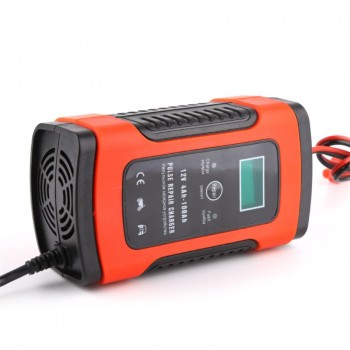 Auto Car Intelligent Battery Charger DC 12V 5A Pulse Repair Truck Storage EU/ US Plug With LCD Display High Quality Free postage
