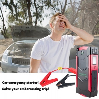 HAMBAR 68000mWh Car Battery Jump Starter Smart Emergency Starting Device 600A Peak Power Bank Car Charger Car Booster EU Plug