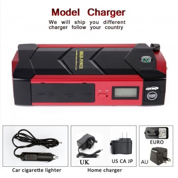 HAMBAR 68000mWh Car Battery Jump Starter Smart Emergency Starting Device 600A Peak Power Bank Car Charger Car Booster EU Plug