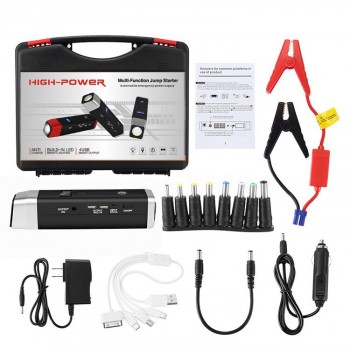 JX26 20000mAh 12V Car Jump Starter Pack Booster Charger Battery Power Bank Kit  Dual USB Multifunction Emergency Power Bank