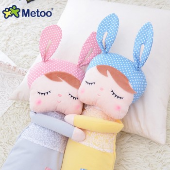 Metoo Doll Stuffed Toys Plush Animals Kids Toys for Girls Children Boys Kawaii Baby Plush Toys Cartoon Angela Rabbit Soft Toys