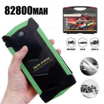 12V 82800mAh 4USB High Power Car Jump Starter Battery Charger Starting Car Booster Power Bank Tool Kit For Auto Starting Device