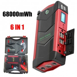 HAMBAR Car jump Starter 600A Peak Current 68000 mWh Car Battery Booster Charger emergency 12V Starting Device power bank for car