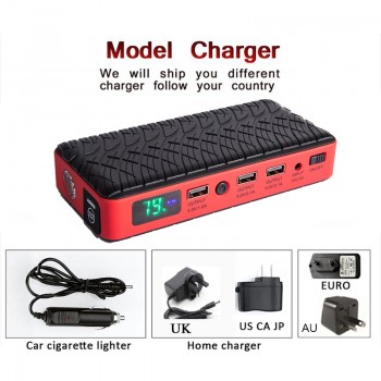 JKCOVER 26000mAh 600A Car Jump Starter Booster Starting Device Car Charger Multi-function Starter Jumper Emergency Car Battery