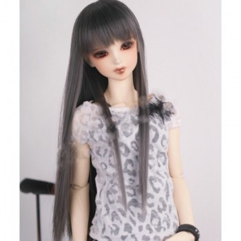 LIMPOPO Free Shipping 1/3 1/4 Bjd hair High Temperature Long Gray Straight and curly Bjd Wig SD For BJD Doll Free shipping