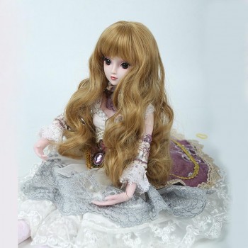 LIMPOPO Free Shipping 1/3 1/4 Bjd hair High Temperature Long Gray Straight and curly Bjd Wig SD For BJD Doll Free shipping