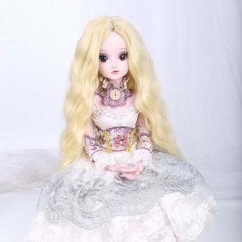 LIMPOPO Free Shipping 1/3 1/4 Bjd hair High Temperature Long Gray Straight and curly Bjd Wig SD For BJD Doll Free shipping