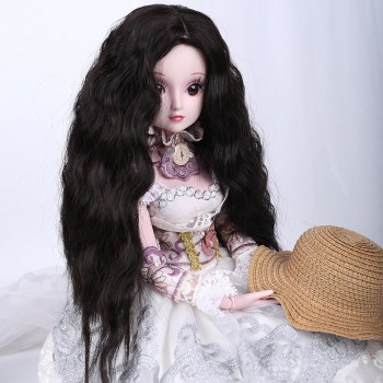LIMPOPO Free Shipping 1/3 1/4 Bjd hair High Temperature Long Gray Straight and curly Bjd Wig SD For BJD Doll Free shipping