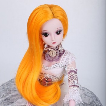 LIMPOPO Free Shipping 1/3 1/4 Bjd hair High Temperature Long Gray Straight and curly Bjd Wig SD For BJD Doll Free shipping