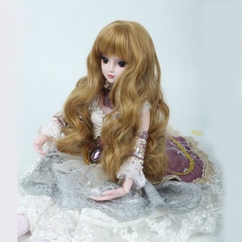 LIMPOPO Free Shipping 1/3 1/4 Bjd hair High Temperature Long Gray Straight and curly Bjd Wig SD For BJD Doll Free shipping
