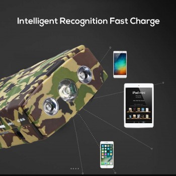 99900mAh 12V 2 USB Car Jump Starter Camouflage Multifunction Emergency Charger Battery Power Bank Booster Starting Device