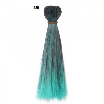 1pc 15x100cm Doll Accessories Straight Synthetic Fiber Wig Hair For Doll Wigs High-temperature Wire Hairs