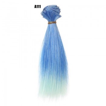 1pc 15x100cm Doll Accessories Straight Synthetic Fiber Wig Hair For Doll Wigs High-temperature Wire Hairs