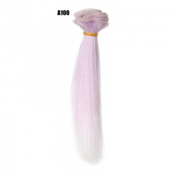 1pc 15x100cm Doll Accessories Straight Synthetic Fiber Wig Hair For Doll Wigs High-temperature Wire Hairs