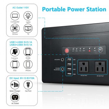 42000/59400mAh  Portable Power Bank 110V 220V Power sine wave inverter Jump Starter for Car Solar Generator