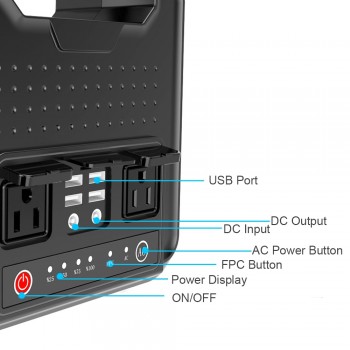 42000/59400mAh  Portable Power Bank 110V 220V Power sine wave inverter Jump Starter for Car Solar Generator
