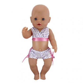 1 Pairs Bikini Doll Clothes Wear fit 43cm Baby Doll Clothes and Accessories Children best Birthday Gift