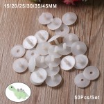 50set 15/20/25/30mm White Plastic DIY Doll Joints For Toys Teddy Bear Making Crafts  Dolls Accessories Gifts Kids Toy