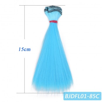 Bybrana 15cm*100cm and 25cm*100cm Long straight High Temperature Fiber BJD SD Wigs DIY hair for dolls free Free shipping
