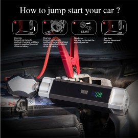 JKCOVER Jump Starter 1000A 12V Auto Jumper Engine Power Bank Starting Up Petrol 8.0L Diesel 6.0L  booster starting device